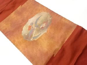 リサイクル　花鳥模様織出し名古屋帯